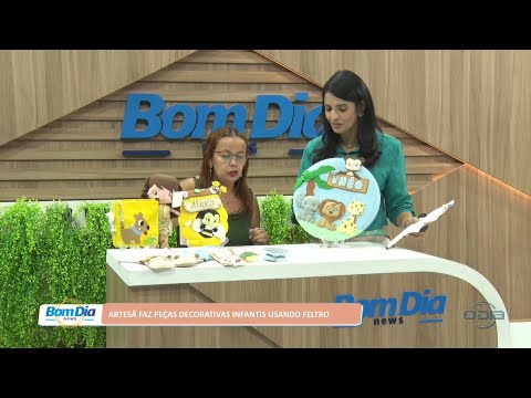 Peças artesanais utilizando feltro para decoração infantil 04 08 2022