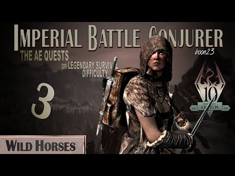 Imperial Battle Conjurer (3) - WILD HORSES - Skyrim AE Legendary Survival