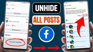 How To UnHide Post On Facebook timeline | UnHide Posts On Facebook