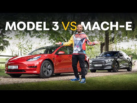 Tesla Model 3 vs  Ford Mustang Mach-e: Which Is BEST? | 4K