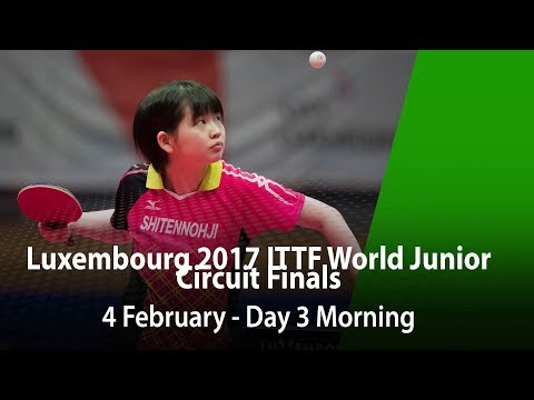 LUXEMBOURG 2017 ITTF World Junior Circuit Finals - Day 3 Morning (Semi-Final)
