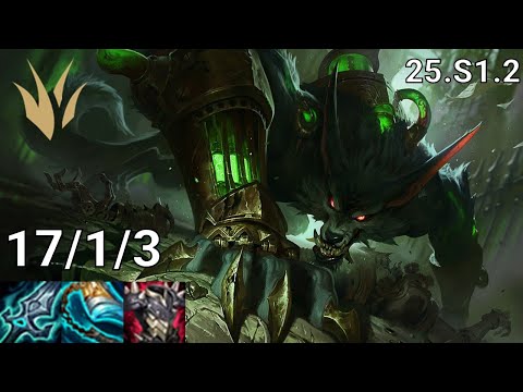 Warwick Jungle vs Shaco - EUW diamond | Patch 25.S1.2