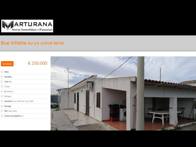 Due Villette su un unico lotto