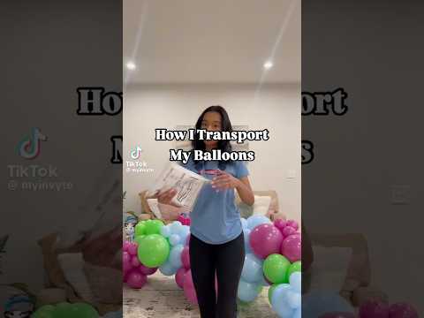 How to transport your balloon garland