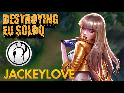 Destroying EU SoloQ: Invictus Gaming JackeyLove - Kai'Sa Bot Lane - KDA 16/4/7