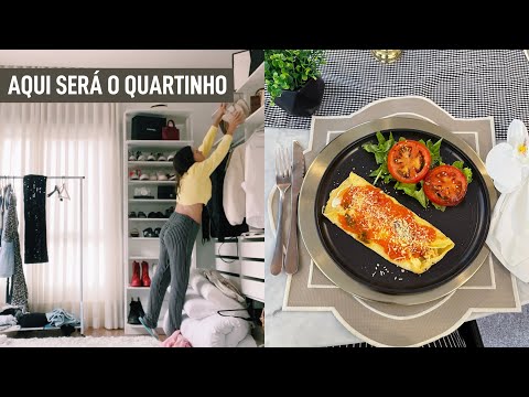 Organizando o quartinho da Helena + Desapegando de roupas + receita de crepioca