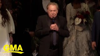 Andrew Lloyd Webber dedicates &#39;Phantom of the Opera&#39; final performance to late son