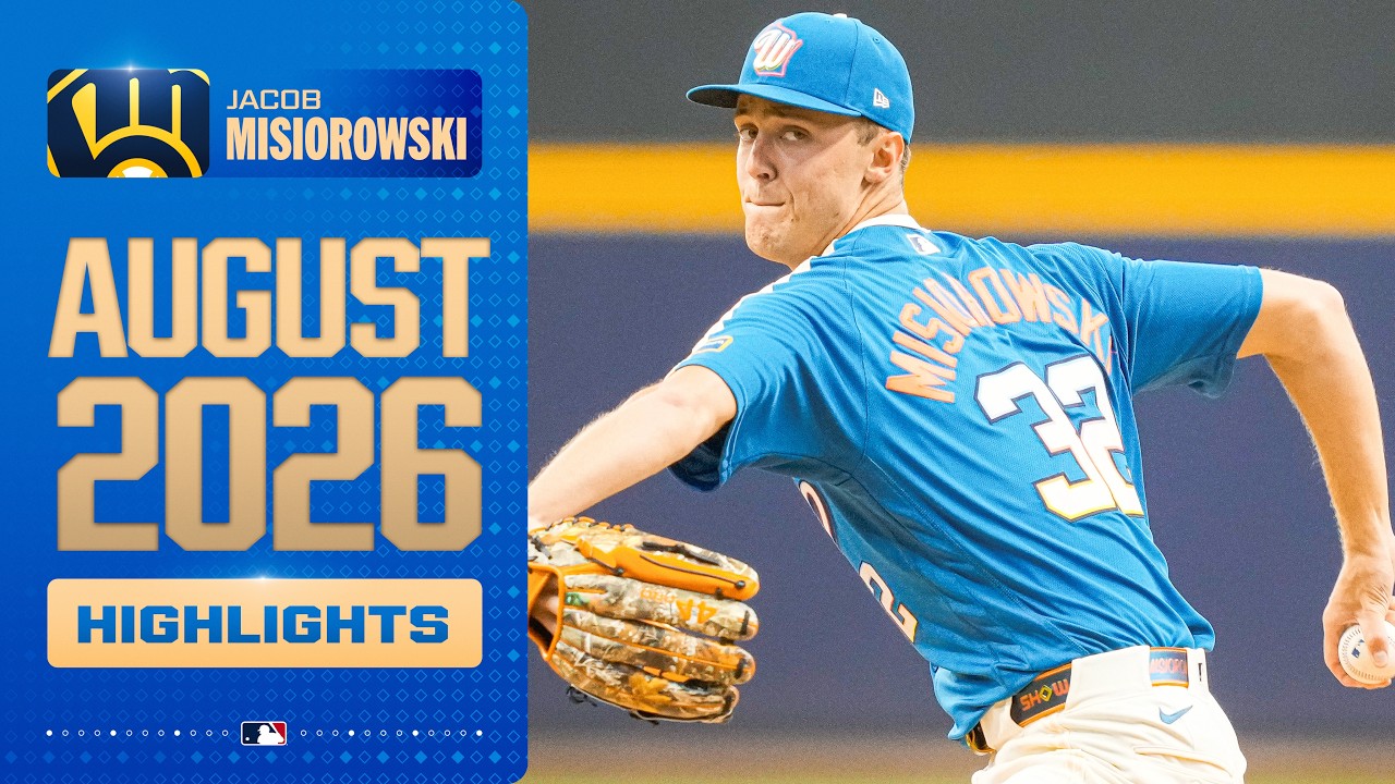 Jacob Misiorowski DOMINATED in August for the Brewers! 🍻 (37 strikeouts in 31 innings! 🔥)
