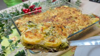 LO FARAI TUTTI I GIORNI : SFORMATO DI BROCCOLI E PATATE CON BESCIAMELLA BUONISSIMO verdure gratinate
