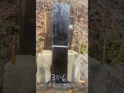 Can a 270 beat a 30-06 with a smaller grain bullet? STEEL TEST! #gunculture #outdoors #hunting