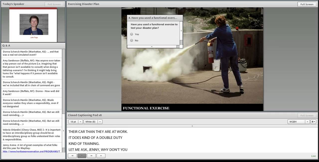 C2CC Writing a Disaster Plan Webinar 5: Follow-Up - Exercising Your Disaster Response Plan