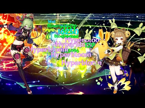 How well can Lvl 40 C0 YAOYAO performs in F2P KUKI SHINOBU Hyperbloom team? | 12-1 PMA