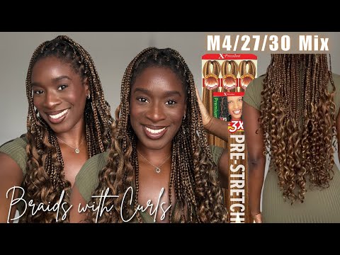 FULL TUTORIAL: Pre-Mixed Braids with Curled Ends | X-Pression M4/27/30 (Beginner-friendly!)