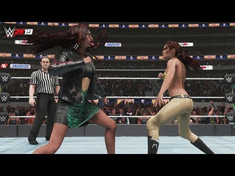 Maria Kanellis(manager) vs Maria Kanellis 08 - wwe 2k19 gameplay