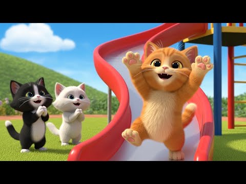 Three Little Kittens Went to the Park 🐱🌳 | Fun Kids Nursery Rhyme | Baby Songs