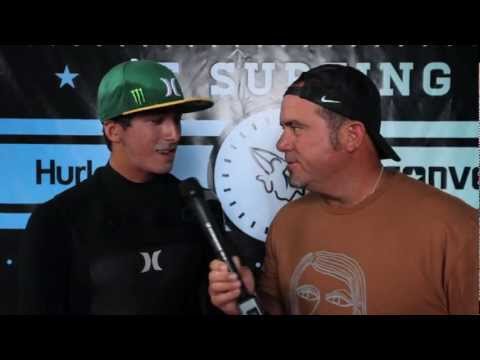 Miguel Pupo Post Heat Win Round 4 on Board Talk OHP Surfboards