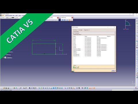 Sketch Analysis Catia v5 Training Basics