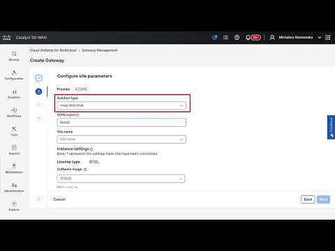 Add Cisco Routing in Azure Virtual WAN with Cloud OnRamp for Multicloud