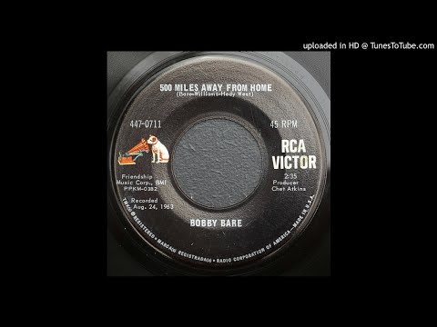 Bobby Bare - 500 Miles Away From Home - 1963 Country/ Folk Music