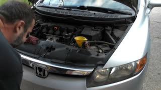 Honda Civic 2006-2011 Code P0128 How to Easily Replace your Thermostat must Watch this Video!!!