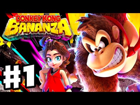 Donkey Kong Bananza - Full Gameplay Walkthrough Part 1 - DK and Pauline!