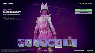 How to Unlock Chic Ratacat back bling style in Fortnite | Battle Pass Page 2