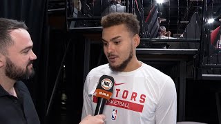 DJ Hogg Checks In After Game 1 (Summer League, 2023)