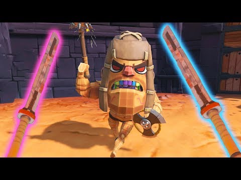 EPIC ENCHANTED WEAPONS! - Modded Gorn Gameplay - HTC Vive VR