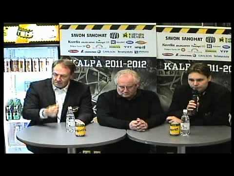 KalPa-Kärpät ottelun lehdistötilaisuus 21.10.2011