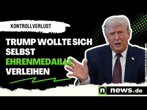 Donald Trump: Kontrollverlust im Weißen Haus - Trump wollte sich selbst Ehrenmedaille verleihen