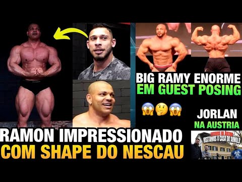 RAMON BUGOU COM SHAPE ENORME DO NESCAU - JORLAN E BETO NA CASA DO ARNOLD + BIG RAMY GUEST POSE