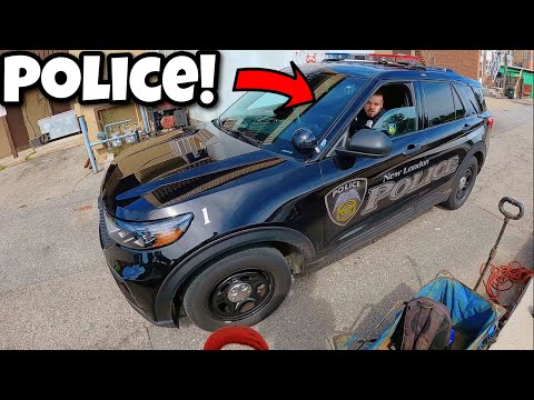 Police Show Up While Magnet Fishing - Whoever Tossed This in the River NEEDS TO STOP!!!