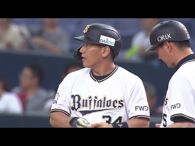 【1回裏】バファローズ・吉田正 逆らわずに打ち返し先制のタイムリーヒット!! 2019/7/2 B-M