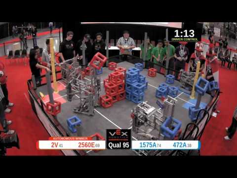 2015 VRC Sci Q95 - 2V 2560E vs 1575A 472A - 79 to 32 - VEX Worlds 2015 - Science Division
