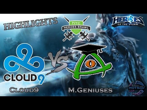 Heroes of the Storm|M.Geniuses vs Cloud9|HTC|HEROES BRAWL 2015|Highlights