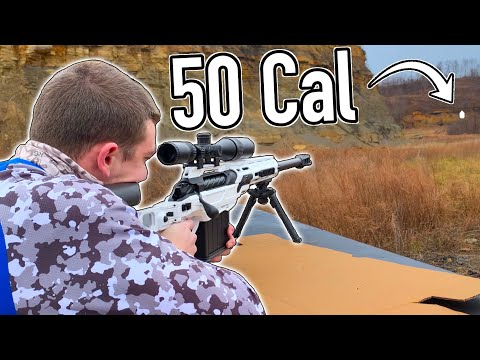 50 CALIBER SNIPER RIFLE VS LONG RANGE TARGETS!