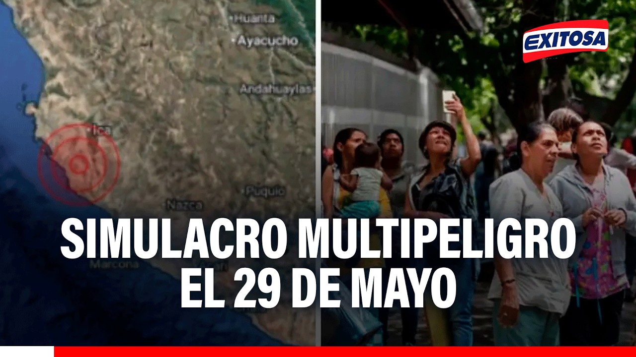 🔴🔵 Indeci organiza simulacro multipeligro el próximo 29 de mayo