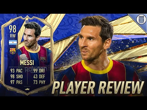 WHAT IS THIS CARD?!? - 98 TOTY MESSI PLAYER REVIEW! - FIFA 21 ULTIMATE TEAM