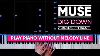 Muse - Dig Down, Acoustic Gospel Version (Visual Piano Tutorial)