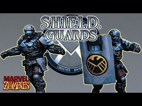 Painting S.H.I.E.L.D. Guards - Marvel Zombies