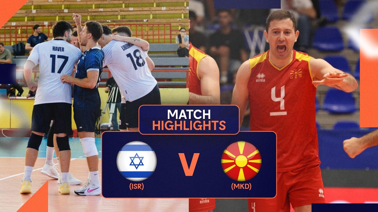 Highlights | Israel vs. North Macedonia | CEV Volleyball European League 2026 | Men