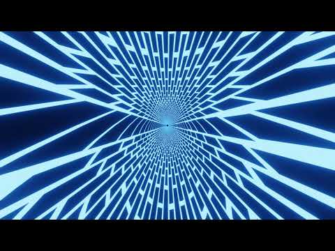 VJ LOOP NEON Blue Tunnel Abstract Background Video Simple Lines Pattern 4k Screensaver