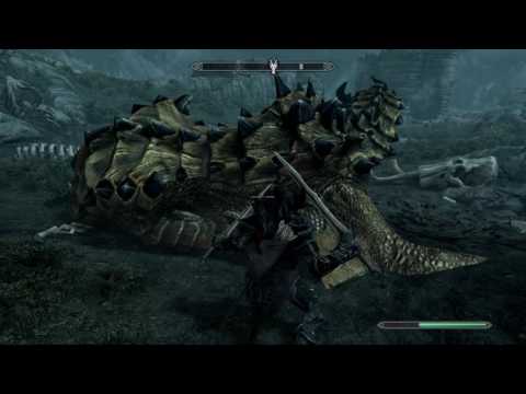 Skyrim sneak killing a dragon on legendary
