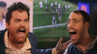 Dave and Buster Man touches stop button