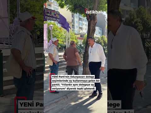 “Yıllardır aynı delegeye oy veriyorum” diyerek tepki gösterdi.