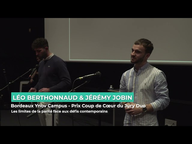 Léo BERTHONNAUD & Jérémy JOBIN éloquence