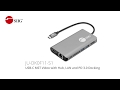 SIIG USB-C MST Video with Hub, LAN and PD 3.0 Docking (Part#: JU-DK0F11-S1)