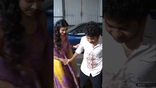 Mouli Tanuj Prasanth, Shivani Nagaram Spotted at #LittleHearts Promotions  in Hyderabad | FilmyTime