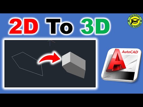 Convert 2D Shape To 3D Shape In AutoCAD [Quick & Easy]