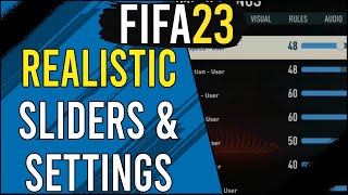 FIFA 23 Gameplay Sliders for More Realistic/Challenging Gameplay | Settings & Sliders